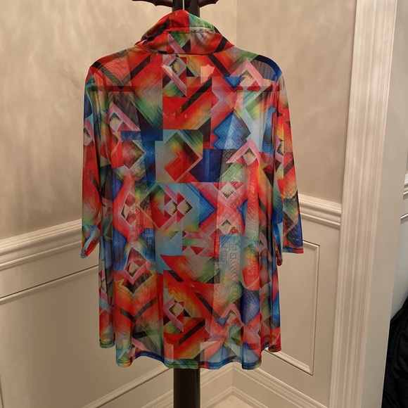 New Resort & Cruise Wear! Sheer Swing Jacket by Valentina Signa (3/4 sleeve) - Picture 6 of 8